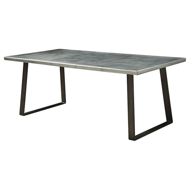 ACME Table de Salle à Manger Rectangulaire en Aluminium Kaylia