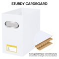 2-Pack Collapsible Cardboard File Organizer Boxes with Metal Handles ...