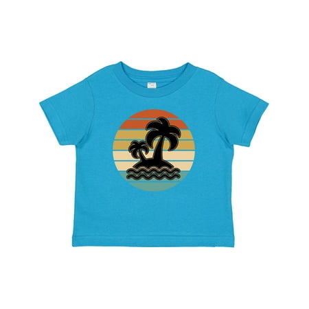 

Inktastic Retro Sunset Palm Trees Tropical Vacation Gift Baby Boy or Baby Girl T-Shirt