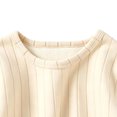 thumbnail image 5 of HAiming Kids Pullover Shirts Long Sleeve Ribbed Knit Fleece Crew Neck Casual Undershirts Fall Winter Outdoors Tops, 5 of 8