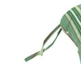 thumbnail image 5 of Jordan Manufacturing 43" x 19" Juanita Almond Green Stripe Rectangular Tufted Outdoor Wicker Settee Bench Cushion with Ties, 5 of 12
