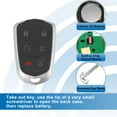 thumbnail image 4 of Unique Bargains Car Keyless Entry Remote Control Key Fob Proximity for Smart Fob HYQ2EB for Cadillac XT5 XT4 15-19 433MHz, 4 of 6