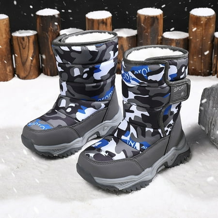 

JIKNTTR Kids Hiking Boots Boys Girls Outdoor Ankle Boots Children Shoes Snow Boots Girls Boys Outdoor Boots Warm Boots Snow Boots Cowgirl Boots Streetwear
