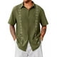 thumbnail image 1 of Playa De Guayabera Cubana Camisas Casual De Lino Para Hombre, 1 of 8
