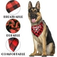 thumbnail image 3 of Dog Bandana, Dog Bandana, Dog Scarf Classical Plaid Printing, Dog Scarf Accessories, Dog Bandana Pet Scarf, Pet Scarf Accessories, Christmas Birthday Dog Gift, Daddy''s Girl (M9), 3 of 5