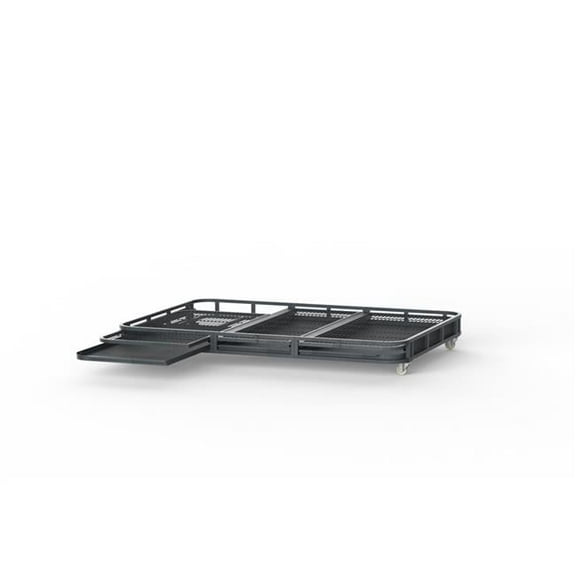 A&E Cage WI8662BS Black Aviary Walk-In Base for WI8662 - Easy Glide Wheel & Slide Trays & Grates