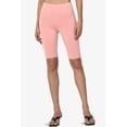thumbnail image 2 of Women's Basic Stretch Cotton Span High Waist Above Knee Bermuda Short Leggings, 2 of 7