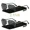 1 Black and 1 Gun Metal with Pouches, variant on Men's Classic Aviator Polarized Sunglasses Metal Frame Double Bridge Pilot Style