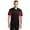 Black/ True Red, variant on Men's Big and Tall Micropique Polo Shirt,4X Tall,Black/Tr Red