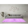 thumbnail image 3 of Ahgly Company Indoor Square Solid Purple Modern Area Rugs, 3' Square, 3 of 4