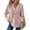 Pink, variant on Luowei Womens Summer Knit Tops 2025 Short Sleeve Lightweight Drawstring Hoodies Pullover Button V Neck Casual Blouses Shirt, Black, XXL