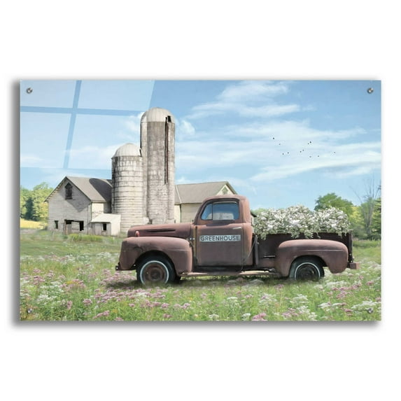 Epic Art 'Annville Summer Fields' by Lori Deiter Acrylic Glass Wall Art, 36"x24"