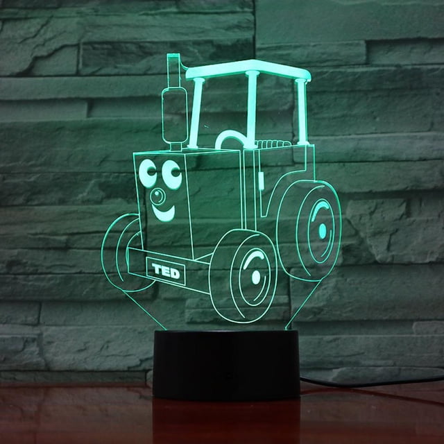 Lámpara nocturna Thomas 3D LED para mesa de dormitorio