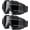01.shiny Black Frame/Transparent Grey Lens × 2, variant on Adult Dirt Bike Goggles, 2-Pack ATV Motorcycle Goggles for Men & Women, Wide Vision Riding Off-Road Goggles