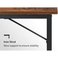 thumbnail image 6 of Cubicubi Computer Desk 40" Office Desk with Drawer, Rustic Brown Finish, 6 of 7