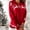 Red, variant on Odbmxy Christmas Sweaters for Women Plus Size Long Sleeve Womens Oversized Sweater Green Loose Holiday Knit Sweaters