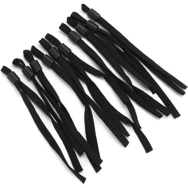 ZOUSSIQI Cordon Élastique pour Masque, 200 Pcs Couture Confortable Suspension d'Oreille, Boucle Réglable, Lanière d'Oreille Extensible pour Fabrication de Masque DIY (Cylindrique) CA919-9911