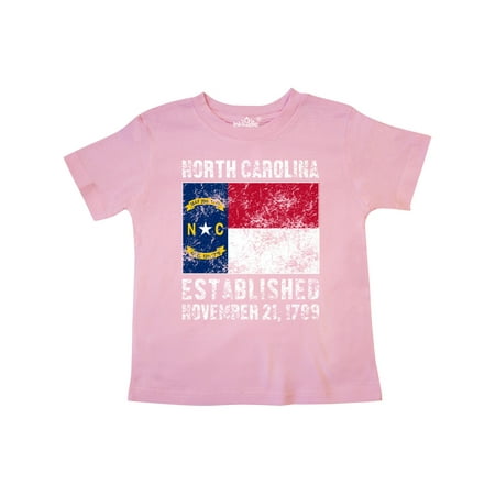 

Inktastic Established November 21 1789 North Carolina Flag Gift Toddler Boy or Toddler Girl T-Shirt