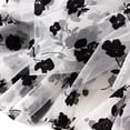 thumbnail image 3 of Falda de tul para mujer, elegante, vintage, con flores, corte A, falda midi con vuelo, 3 of 7