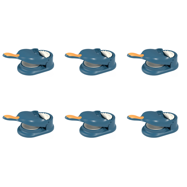6 Uds 2 en 1 Herramienta para Prensar Masa Pastelería Hornear () Azul
