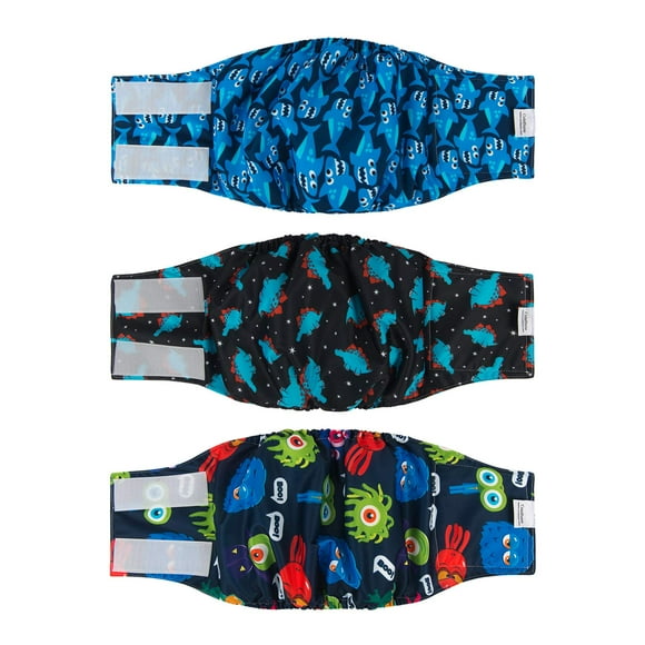 Pañales lavables CuteBone DM07L para perros machos