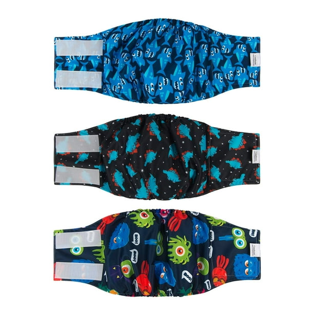 Pañales lavables CuteBone DM07L para perros machos