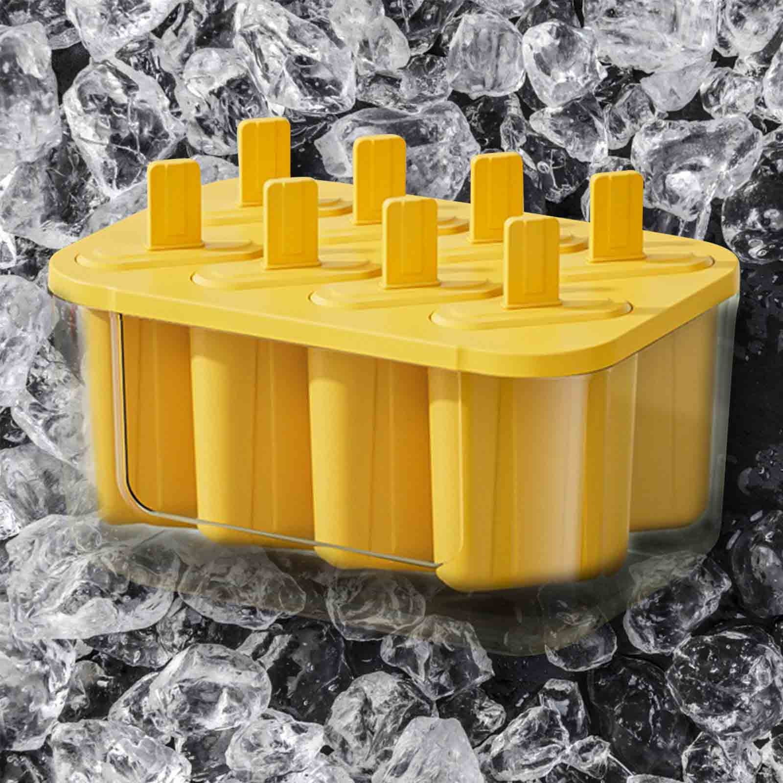 Tunhigl Sales Silica Gel Ice Tray Film with 22-cell Ice Box with Lid Food-grade Ice Maker Home Ice-cream Popsicle
