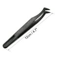 thumbnail image 3 of Unique Bargains Black Plastic Curved Tip Anti-static Tweezers 4.7 Inch Length 10pcs, 3 of 4