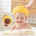 thumbnail image 3 of Wattne Shower Cap Shield for Kids, Visor Hat for Eye and Ear Protection for 0-9 Years Old Children, Cute Crown Shape Makes the Baby Bath More Fun (Red), 3 of 6