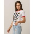 thumbnail image 3 of Vans Off The Wall Women's X Marvel Head Ringer Tee T-Shirt - White/Red (X-Small), 3 of 5