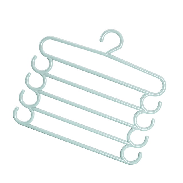Yuarrent Estante de almacenamiento de pantalones 5 en 1 multifuncional, 2 uds., estante de almacenamiento ajustable para pantalones, organizador de Almacenamiento y organización del hogar Verde Yuarrent HA004464-01