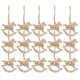 thumbnail image 5 of 20 Piezas de Adornos Navideños Creativos de Madera para Colgar en el Árbol de Navidad, Rodajas de Madera Natural, Adorno Navideño Trojan, Placa Colgante para Fiestas Navideñas, 5 of 8
