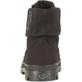 thumbnail image 5 of Palladium Baggy Men's Lace Up Canvas Ankle Boot With Foldable Collar In Black Size 12, 5 of 9