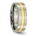 thumbnail image 5 of Titanium Yellow IP-plated Grooved 7mm Polished Band, 5 of 5