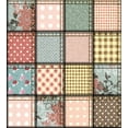 thumbnail image 3 of Ambesonne Shabby Flora Duvet Cover Sets, Square Pieces Tile, 2-King, Multicolor, 3 of 7