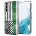 thumbnail image 1 of TalkingCase Slim Case Cover Compatible for Samsung Galaxy S22 Plus+ 5G, Thin Green Line 1 Print, Lightweight,Flexible,Soft, USA, 1 of 7
