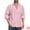 Red, variant on DARING DIVA Men's Striped Stand Collar Long Sleeve Button Down Shirt L Red