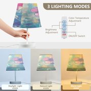 BZSMCE Table Lamp Creative Blooming Hues Pattern Simple Pattern Night Light