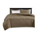 thumbnail image 2 of Madison Park Quebec Transitional Fabric Reversible Quilt Set in Mocha Brown, 2 of 5