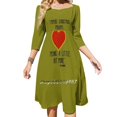 thumbnail image 2 of Robe Imprimée Lettre Mignonne Alphabet Coloré Robes Élégantes Femme Manches Courtes Style Urbain Robe Décontractée Col en V Vêtements Surdimensionnés, 2 of 5