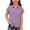Purple, variant on Tdoqot Girls Cotton Linen Button Down Shirts- Casual Short Sleeve Lapel Summer Kids Beach Clothes Purple Size 4-12T