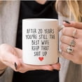 thumbnail image 4 of YouNique Designs 20 Year Wedding Anniversary Coffee Mug For Her - 11 Ounces - 20th Anniversary Cups for Wife - Twenty Years Coffee Cup - 20th Year Coffee Mug, 4 of 6