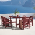 thumbnail image 2 of JUSTLET 6 PC Outdoor Patio Furniture Set, Patio Dining Sets, 5 Chairs and 1 Table, Red, 2 of 10