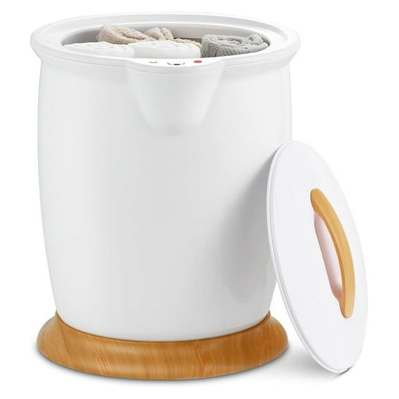 Towel Warmer Bucket, 20L Luxury Towel Warmer with Fragrance Holder, Removable Lid, One-Button Control, Auto Shut Off, Bucket Towel Heater for Two 40" x 70" Bath Towels, Bathrobes, Spa