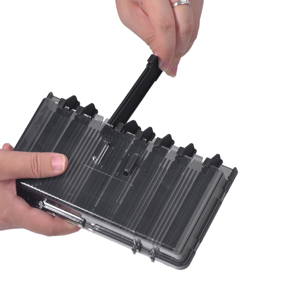 Boîte à Appâts De Pêche Verticale Meiho – Étui Pour Leurres Durs Avec Drainage, Noir, Tailles S Et L