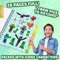 thumbnail image 4 of Libro de pegatinas Minecraft para niños con más de 1000 pegatinas y 28 hojas, 4 of 6