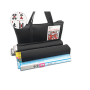 166 Tiles American Mahjong Set Black Soft Bag 4 Color Pushers/Racks Easy Carry Western Mahjongg