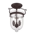 thumbnail image 6 of Livex Lighting Jefferson Ceiling Mount in Bronze, 6 of 9