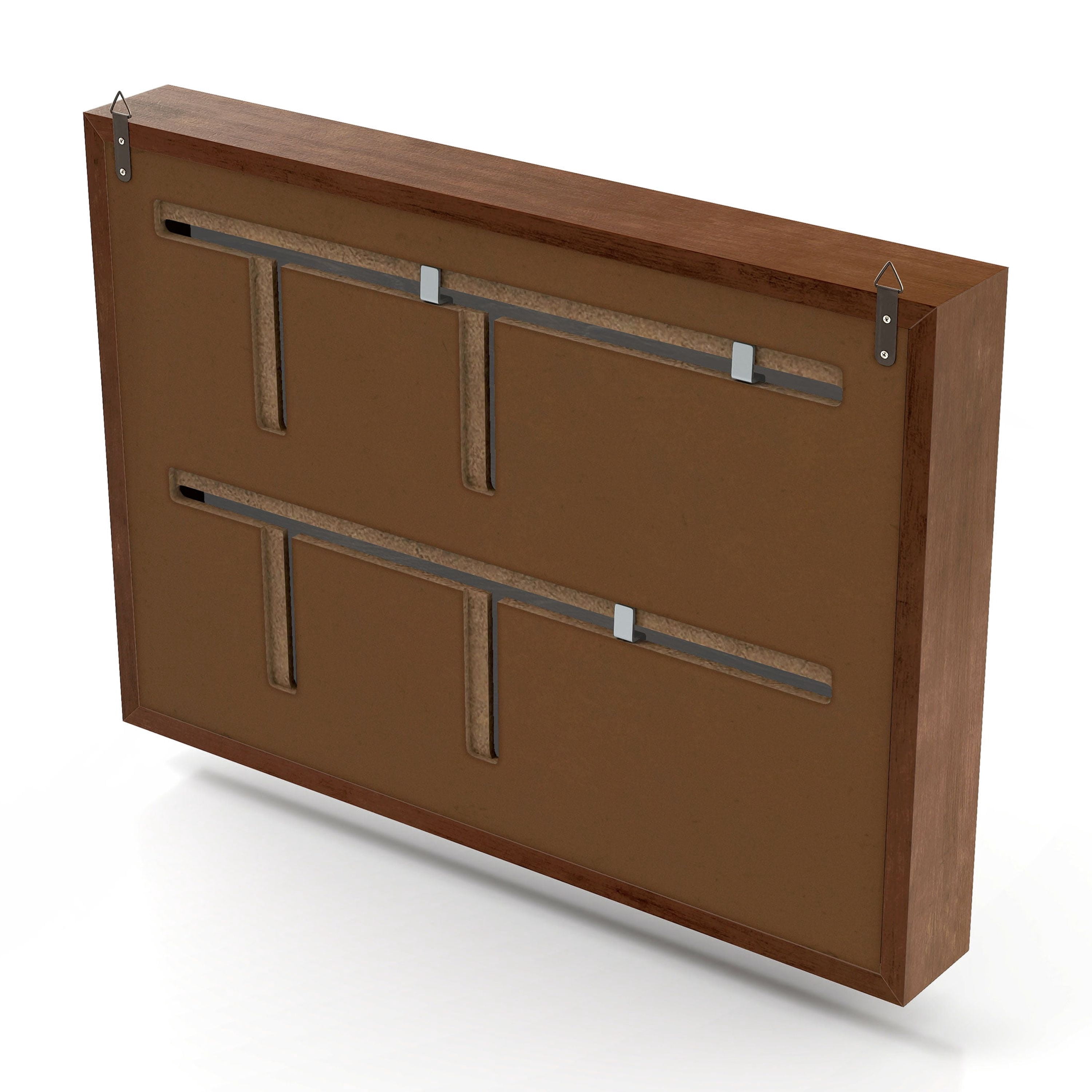 Furniture of America Roan 20-inch Hidden Storage Cabinet with Photo Frame, Antique Cherry