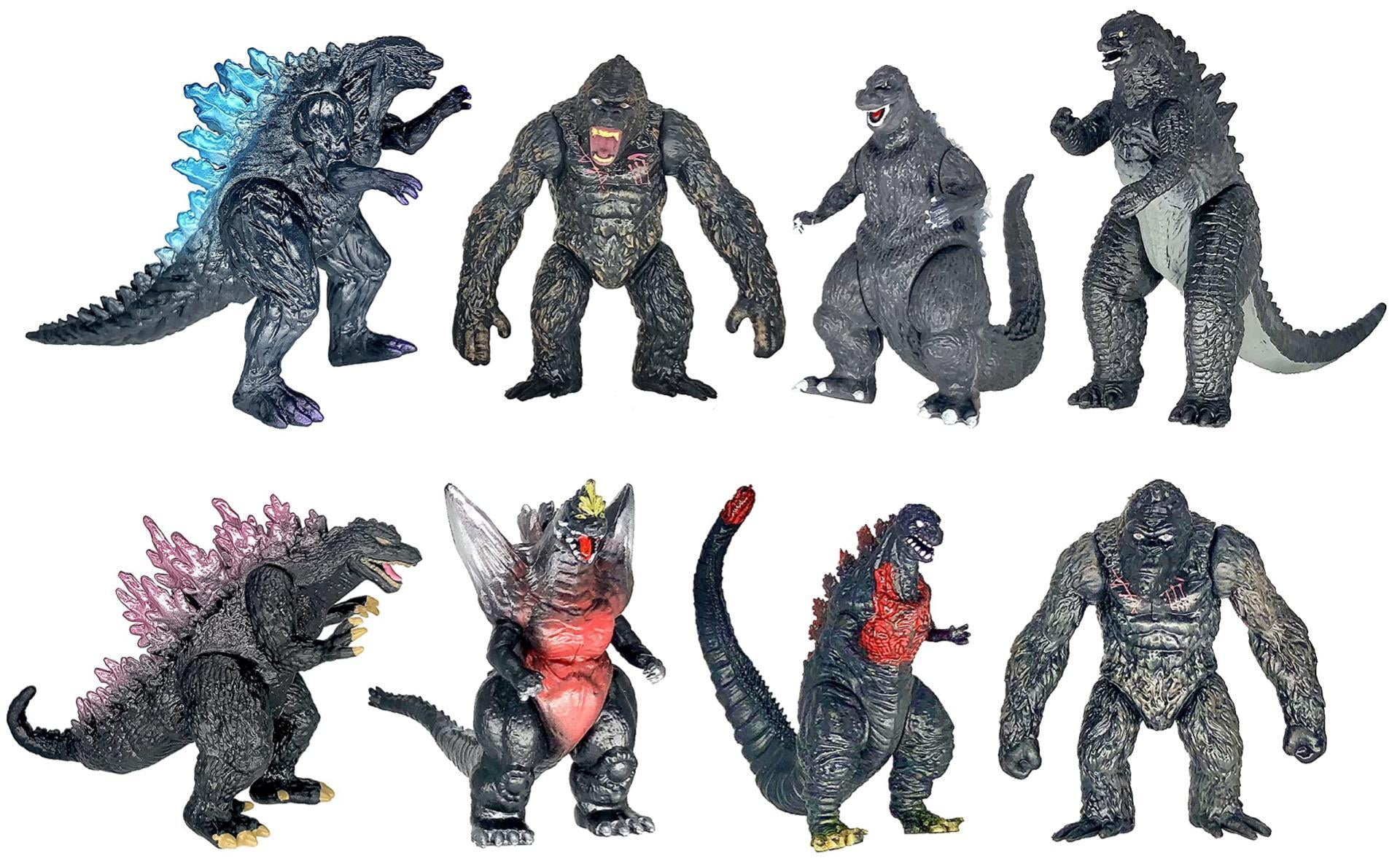 Set of 10 Godzilla x Kong: The New Empire,Dinosaur Dragon Toys